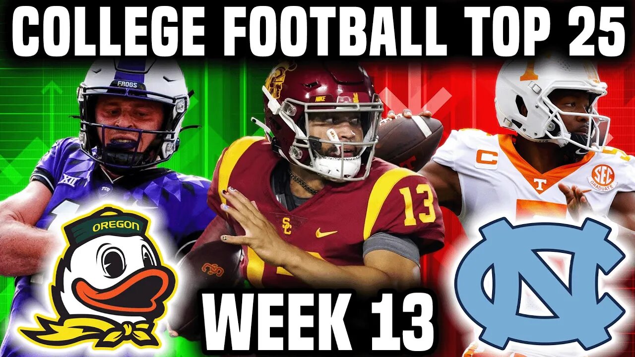 College Football Top 25 + Heisman Watch List | Week 13 | Hooker Tears ACL