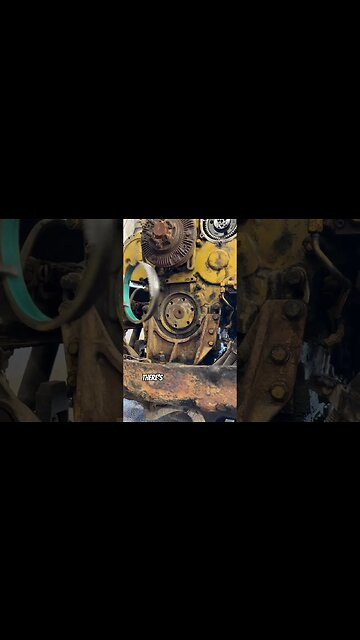 How to Remove Caterpillar Front Main Seal #caterpillar #engine #seal #mechanic