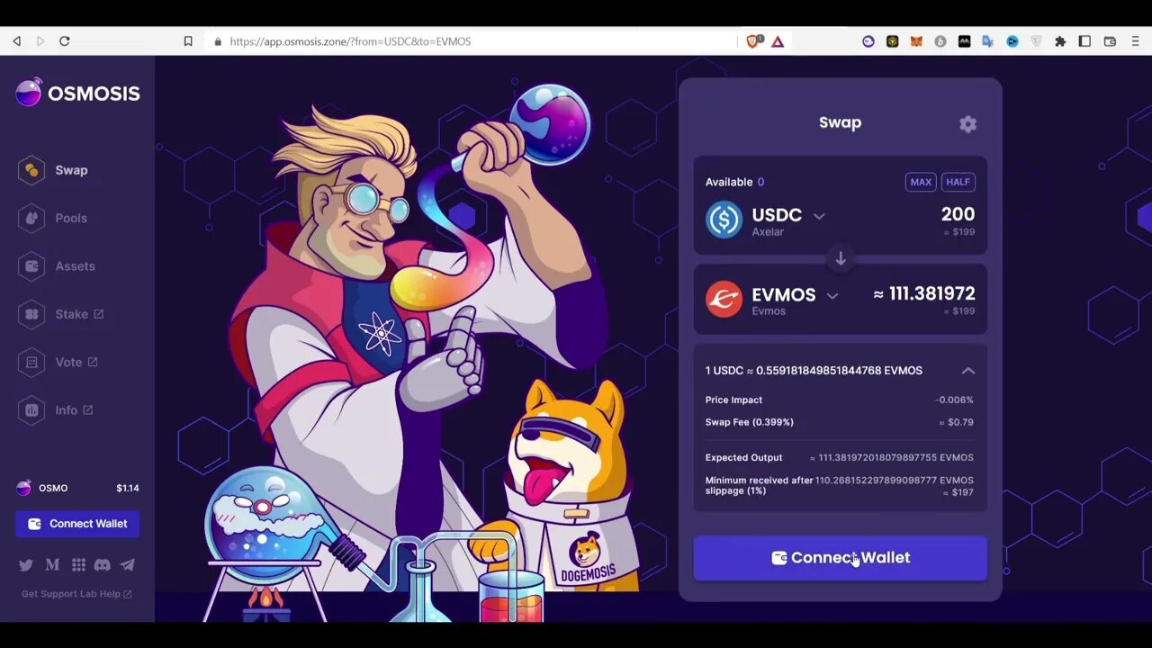 BUY AND STAKE EVMOS TOKEN | EVMOS STAKING | OSMOSIS DEX TUTORIAL #osmosis #evmos #keplrwallet #eth