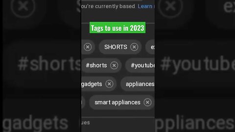 Tags For Your YouTube Short Videos #shorts