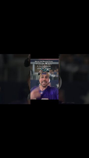 CARSON WENTZ WORST DRAFT PICK EVER #shorts