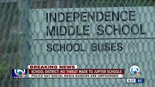 Palm Beach County School District says no threat made to Independence Middle School