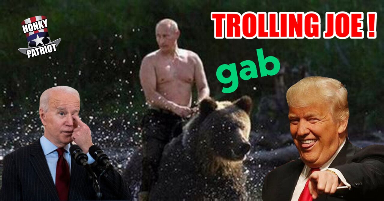 PRESIDENT TRUMP TROLLS BIDEN WITH A MESSAGE ON GAB ABOUT PUTIN AND THE G7 !