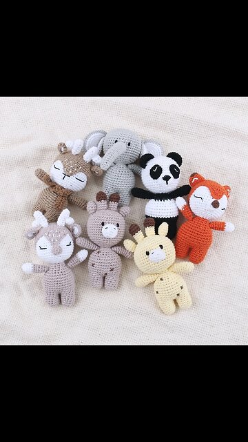 Lovely Crocheted Stuffed Animal Toy Handmade Gift