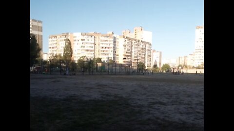 School on the street Balzac. Midseptember Kiev