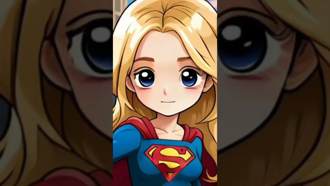 Cute Chibi Supergirl #shorts#shortvideos#Chibi#Supergirl