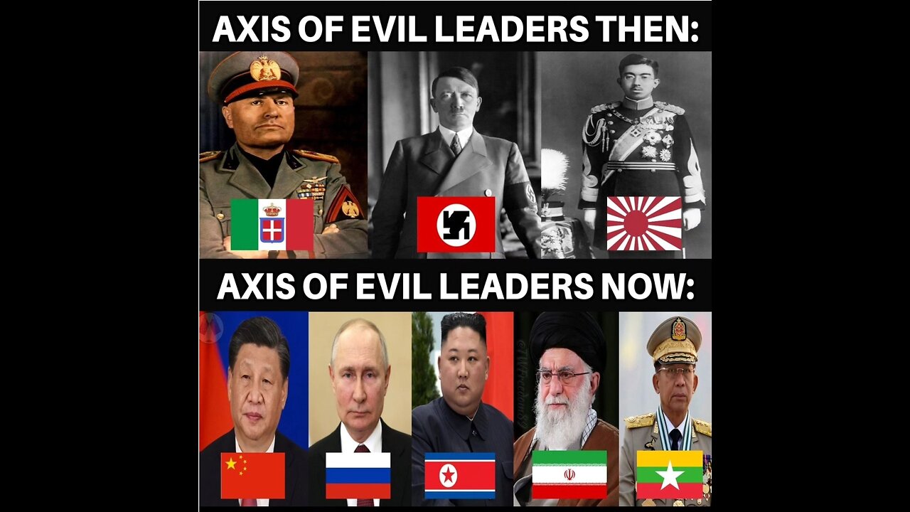 The Axis of Evil Prepares for World War 3. The Gvmt doesn't help Hurricane Survivors.