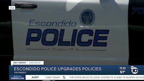 Escondido police upgrades policies