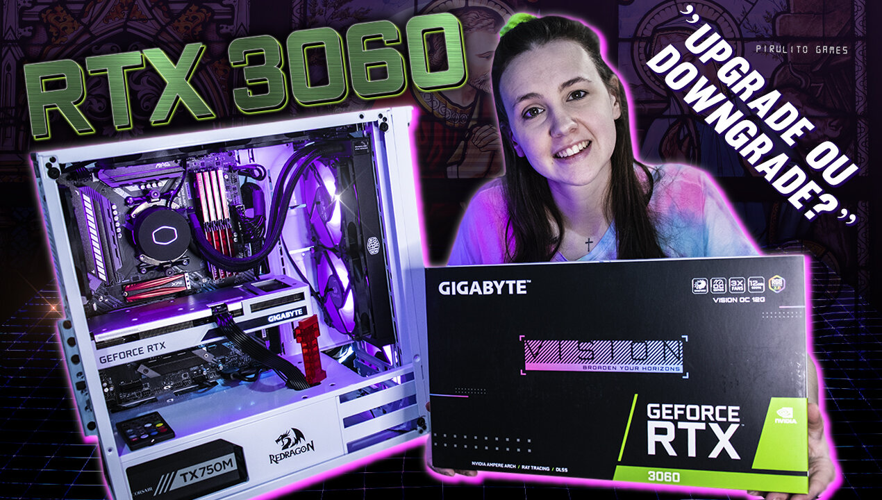 Review RTX 3060 Vision Gigabyte. Teste em jogos, temperatura desempenho! #rtx3060