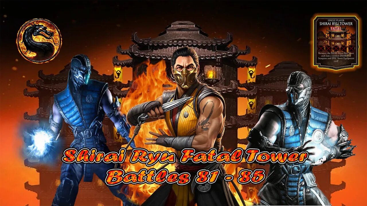 MK Mobile. Shirai Ryu Fatal Tower Battles 81 - 85 Mortal Kombat