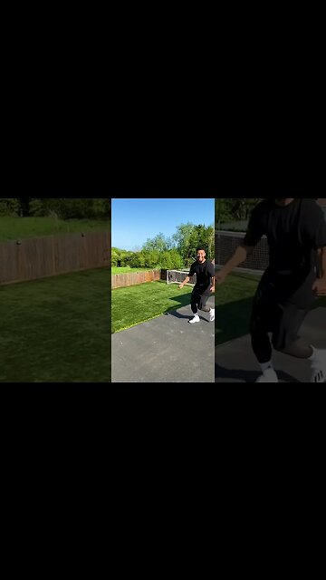 EPIC HOUSE ROOFTOP TRIVELA TRICKSHOT 🏡🔝🎯 #Shorts | Jeremy Lynch