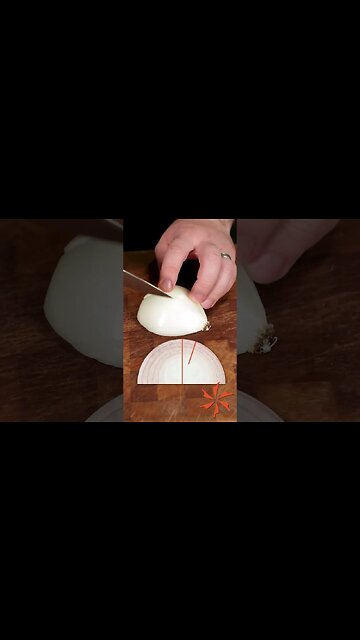Dicing an Onion Faster than the Pros! #kitchentips #shorts
