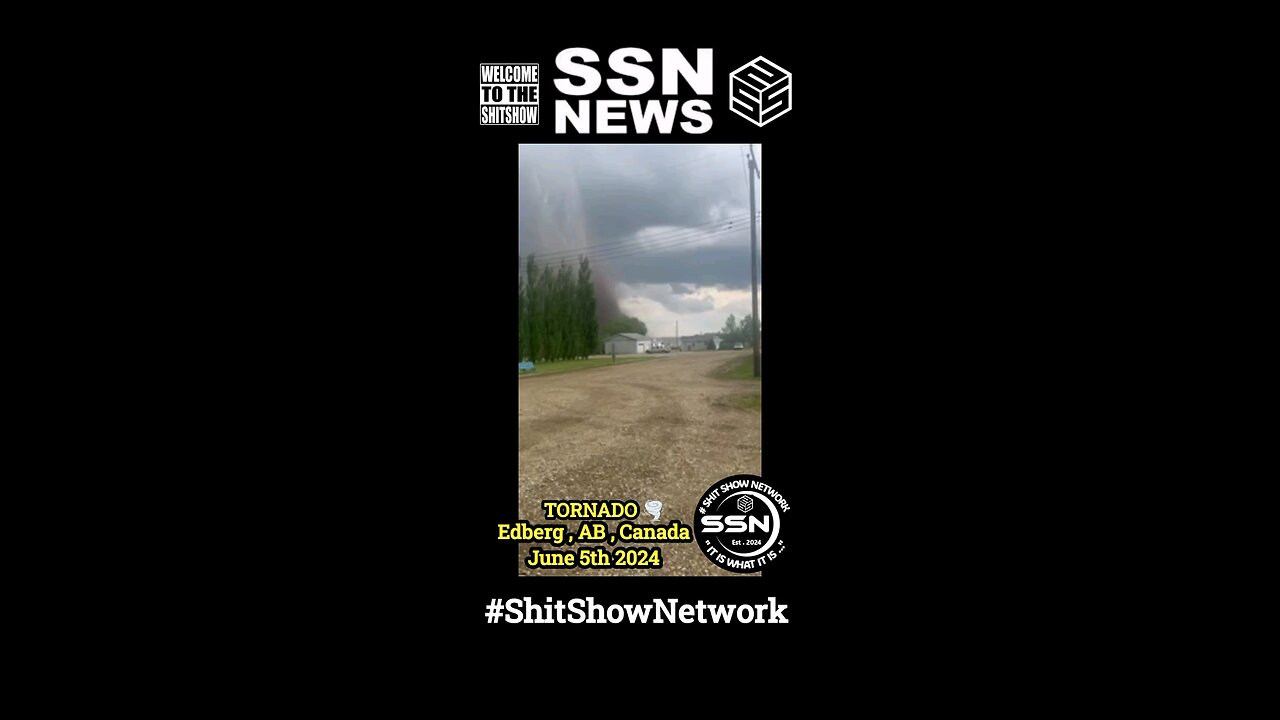 Tornado 🌪️ Edberg AB Canada June 2024 #ShitShowNetwork