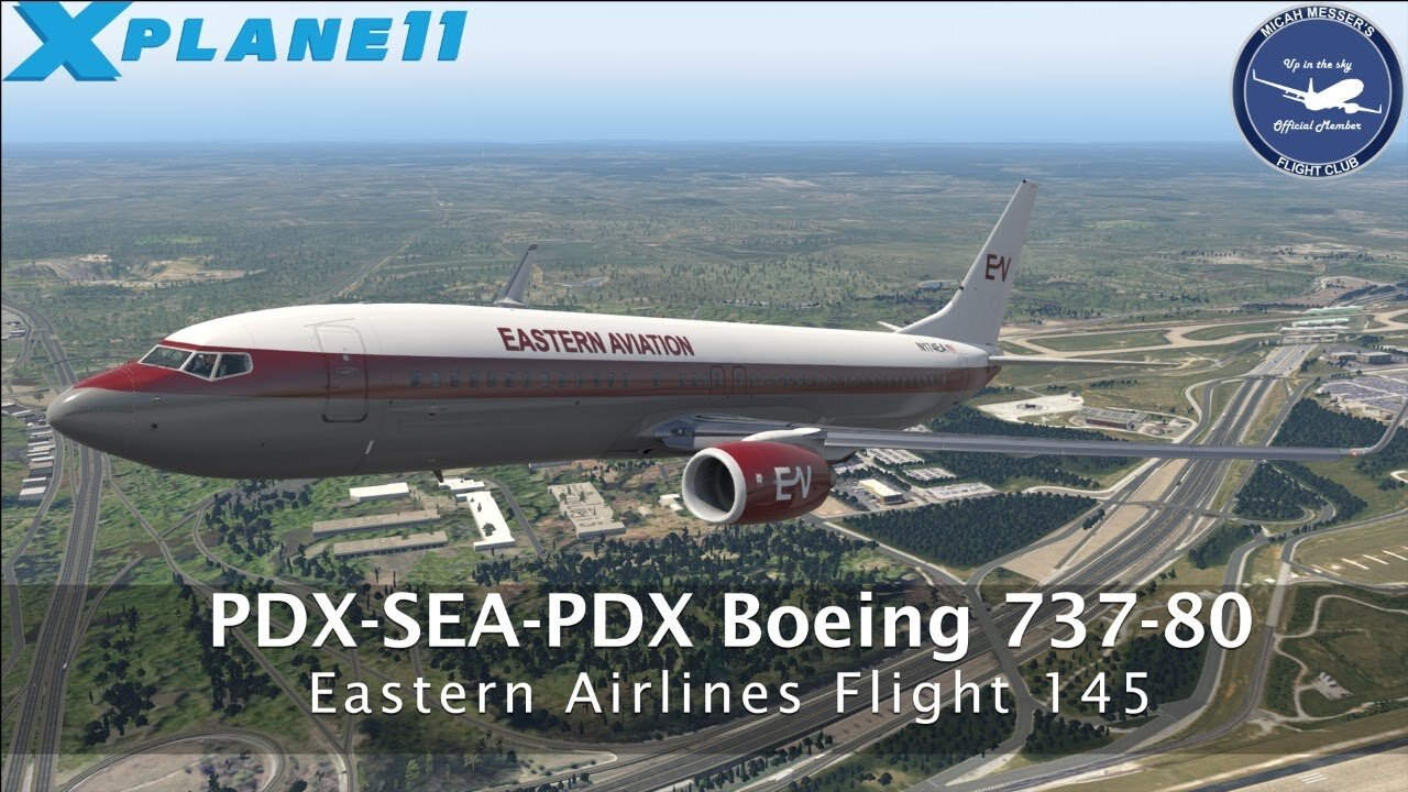 Livestream Replay: PDX - SEA - PDX | X-Plane 11 | B738 Zibo