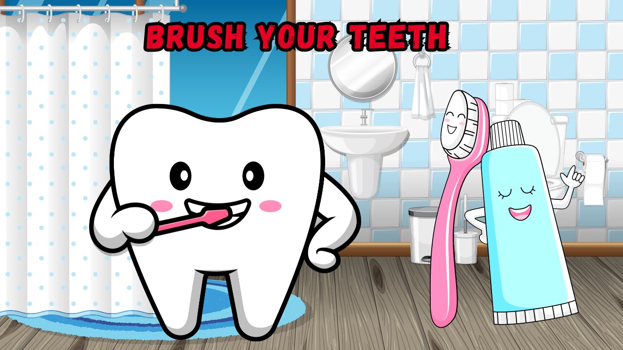 Nursery rhyme Brush your Teeth song in english for kids & Preschool Toddlers