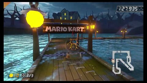 Mario Kart 8 Deluxe DLC Wave 3 Time Trials - GBA Boo Lake (150cc) - 1:28.902