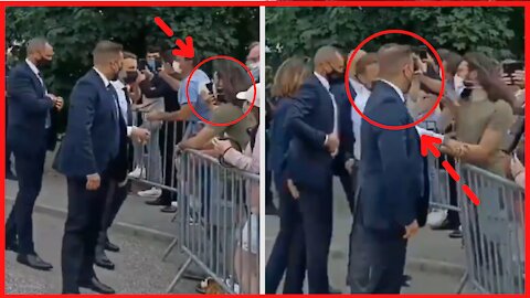 Another Angle Macron taking a slap - New Images