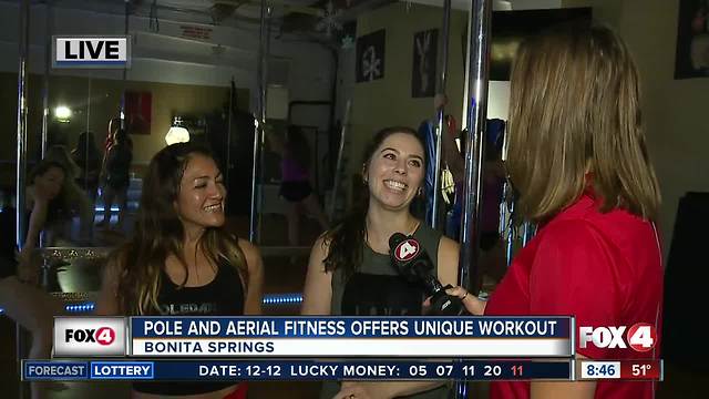 Pole and Aerial Fitness offers unique workout experience - 8:30am live report