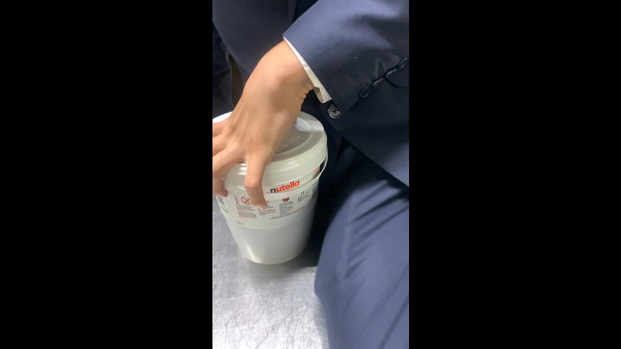 We found big chunks of nutella in a storage unit