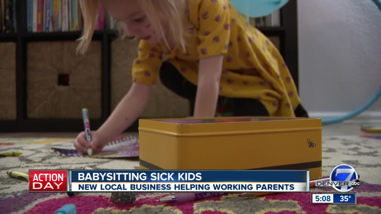 Colorado babysitting services helps care for sick kids when parents can't get off of work