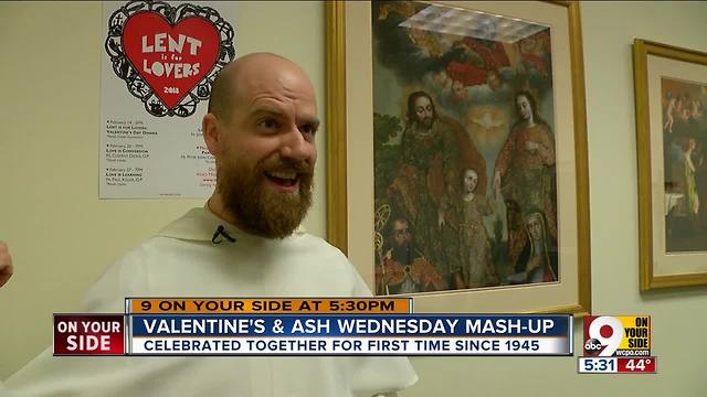 Lent is for Lovers? Valentine's Day, Ash Wednesday fall on same day for first time since 1945