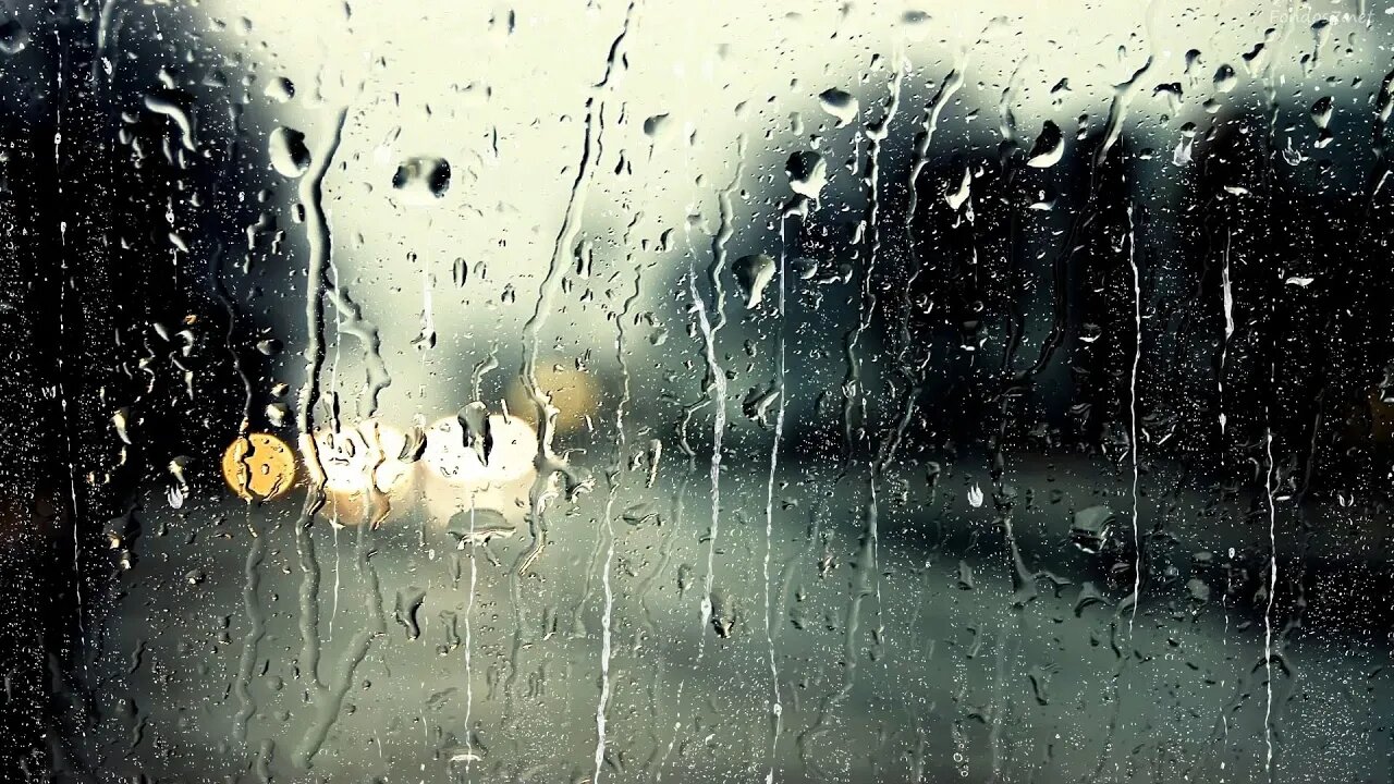 Hear The Calming Sound of Vehicles Passing By in This Window Rain Street Ambience