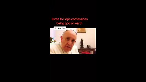 Pope’s confession