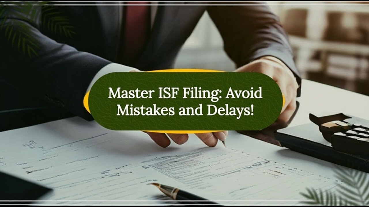 Mastering ISF Importer Security Filing: Essential Tips to Avoid Costly Mistakes!