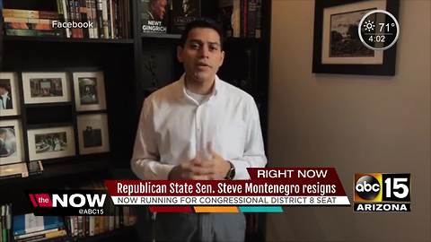 Arizona state Senator Steve Montenegro resigns to run for Congress