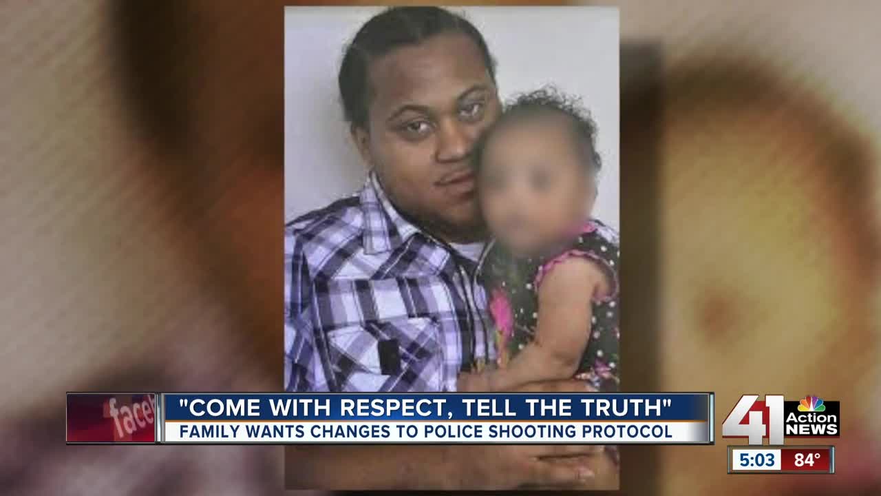 Family wants changes to police shooting protocol