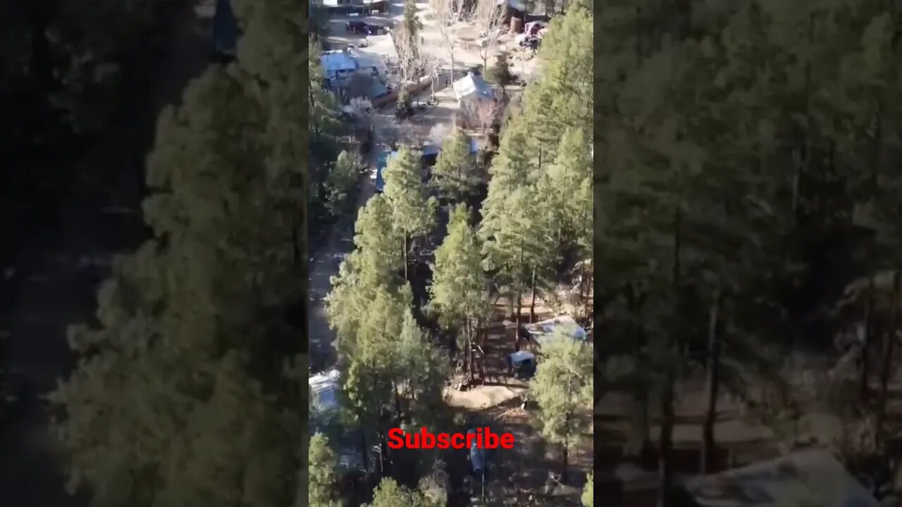 Flying over Crown King, Arizona