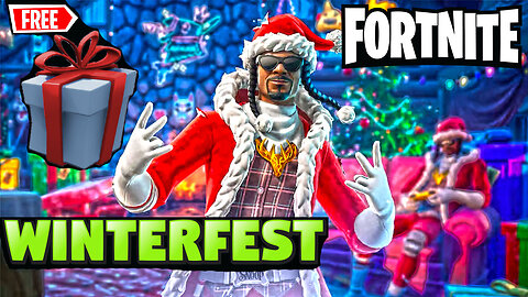 🔴LIVE Fortnite Winterfest Opening Presents & Doing challenges