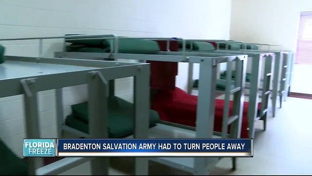 Cold causing Salvation Army to turn people away from shelters