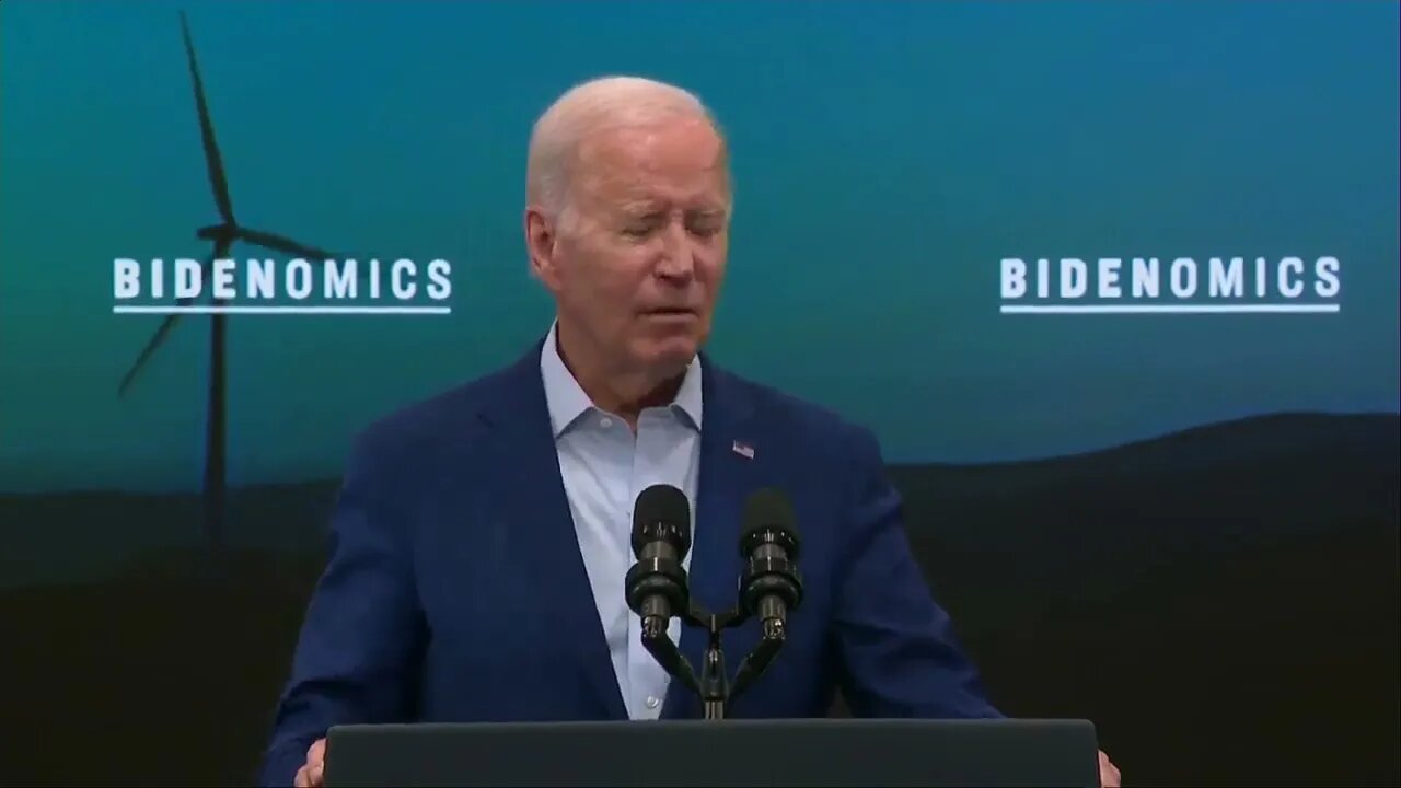 BIDEN VS. TELEPROMPTER: Biden Struggles To Read Company's Name From His Giant Teleprompter