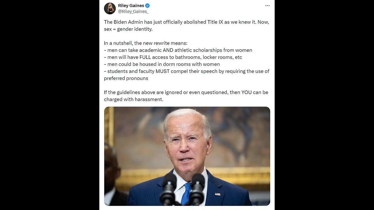 This is what Biden's new Title lX rules are "protecting"... 🤬🤬🤬