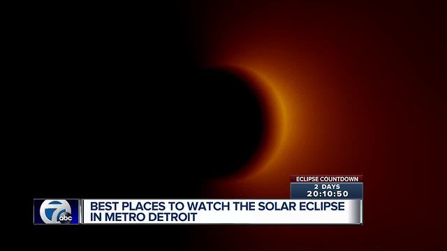 Best places to watch the solar eclipse in metro Detroit