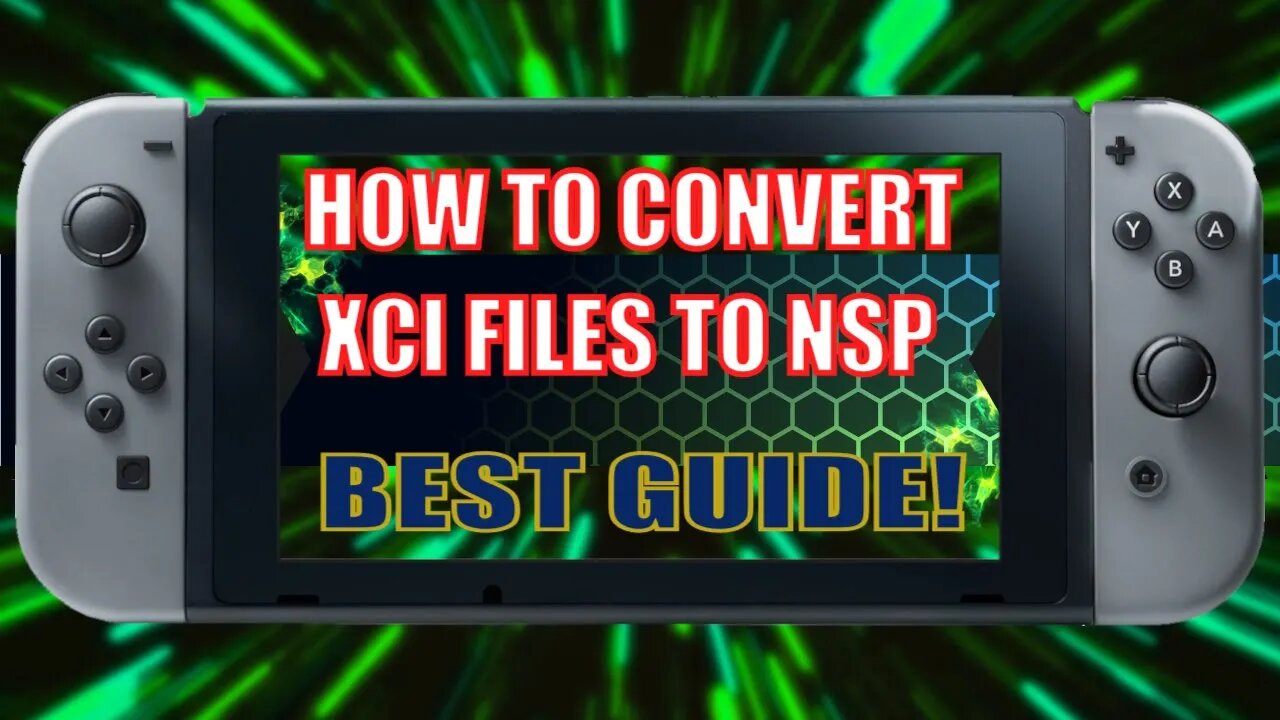 How to convert XCI files to NSP. Switch games.