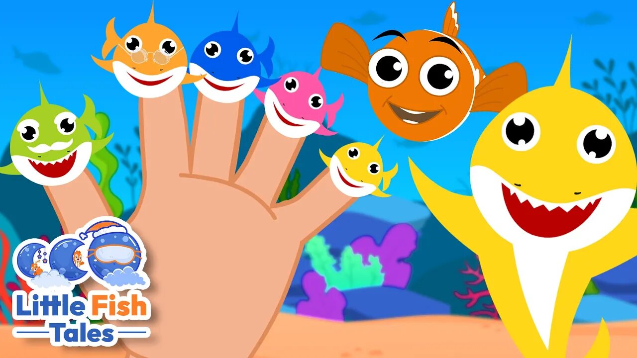 Shark Finger Family | Sing Along with Baby Shark | Little Fish Tales | #babyshark