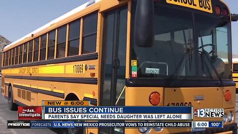 Medical emergency forces special needs girl to wait alone for Clark County School District bus