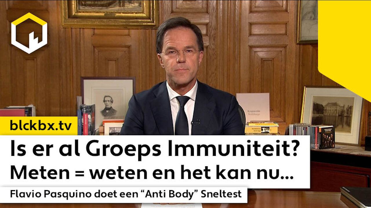 Is er al Groeps Immuniteit? Flavio Pasquino doet een ‘Antibody’ Sneltest.