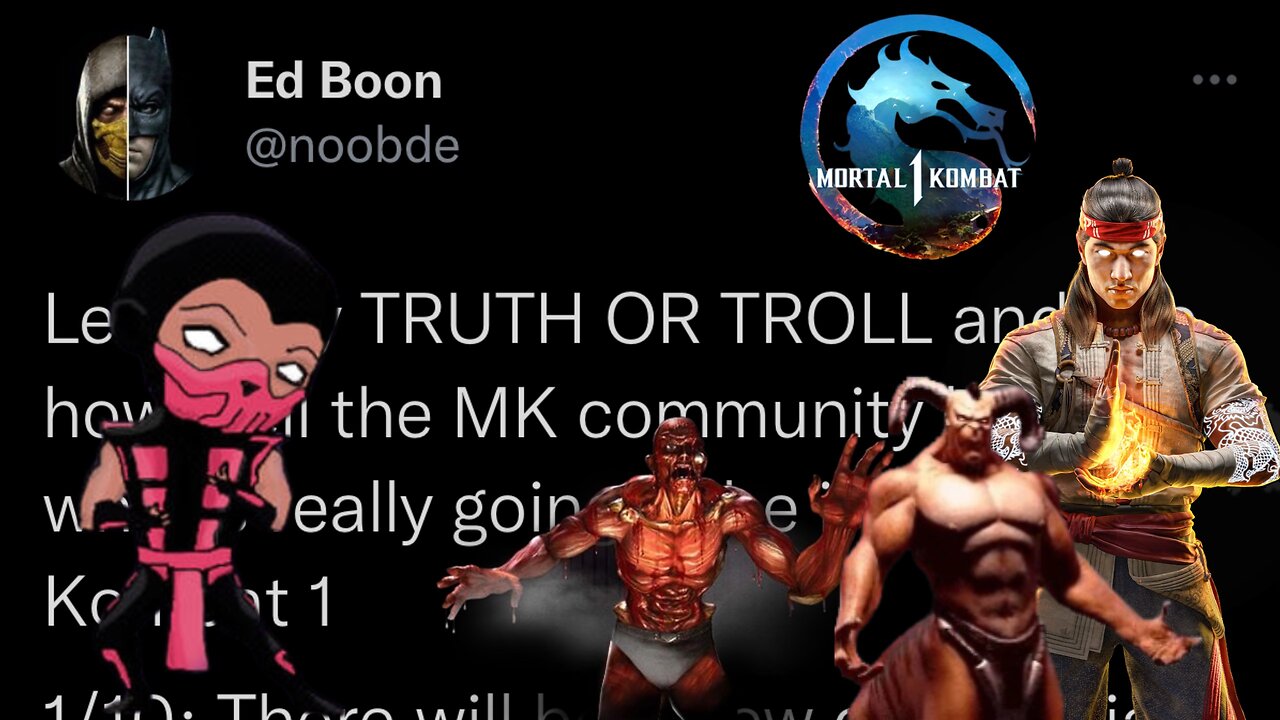 Mortal Kombat 1 Ed Boon Tweets About MK1 Modes & Characters & What We Think Will Be In MK1