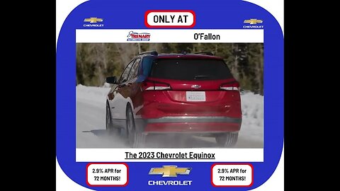 Don't miss out on getting YOUR 2023 Chevrolet Equinox with 2.9% APR for 72 months ONLY at O'Fallon!