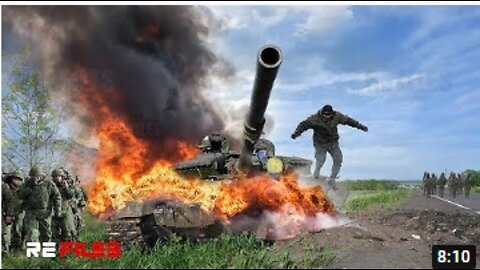 Horrible Footage (May 19,2022) Ukraine Rocket destroy Russian Tanks east regions of conflict zone