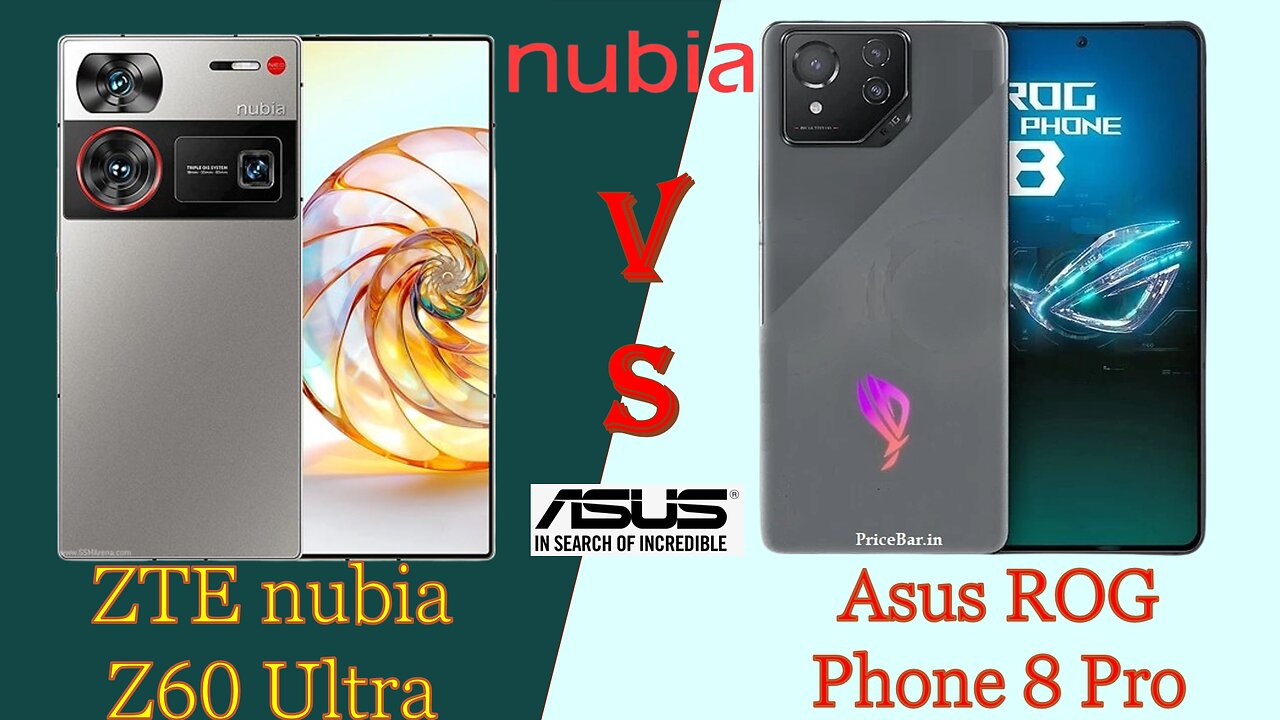 Upcoming ZTE nubia Z60 Ultra VS Asus ROG Phone 8 Pro | full comparison | @technoideas360