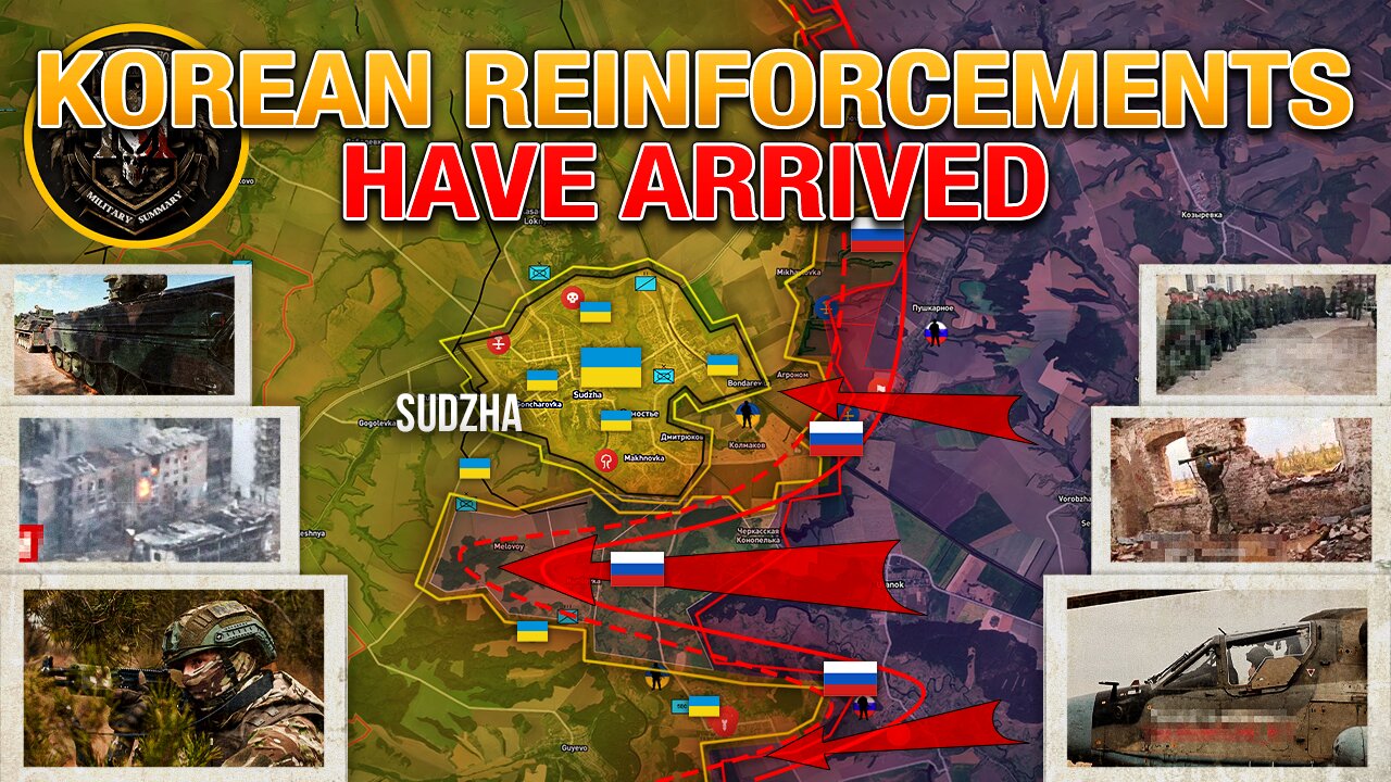 Korean Troops Heading To Kursk🌏 Fierce Fighting Along The Oskol River⚔️ Military Summary 2024.10.19