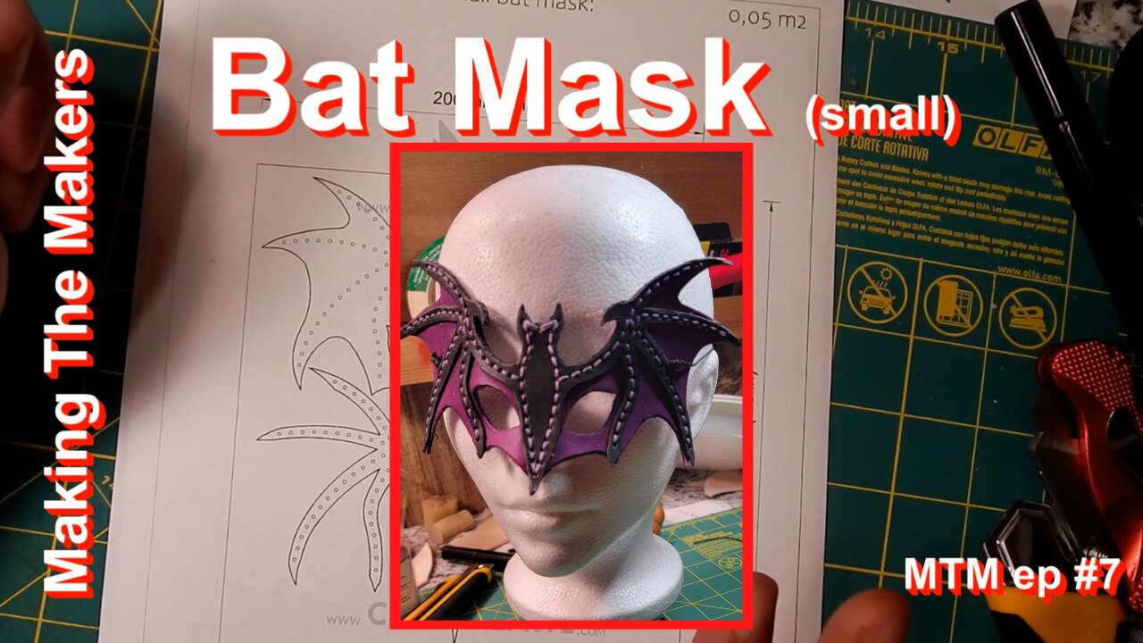 Making the Makers ep.7: Leather Bat Mask by Creative Awl (Small Sized)