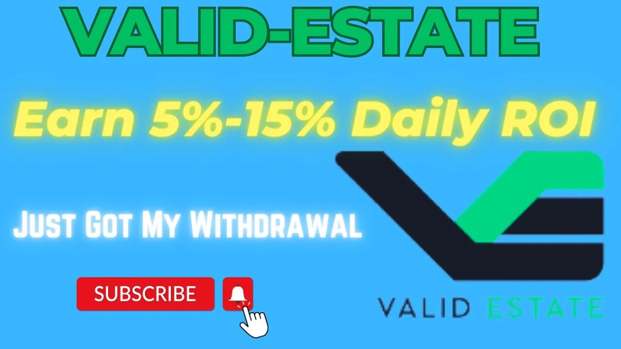 Valid Estate Just Got My Withdrawal In 2 Minutes 💰