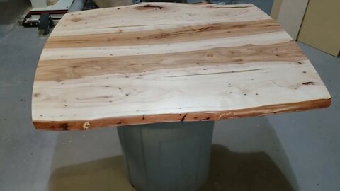 custom drop leaf live edge table for a customer's motor home.