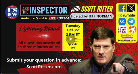 Ask the Inspector with Scott Ritter Ep. 205