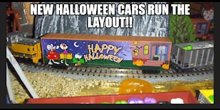 NEW HALLOWEEN CARS RUN THE LAYOUT!!